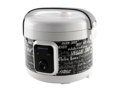Joint body tin plate housing deluxe electric rice cooker with PP steamer