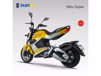 Miku super adult electric motorcycle 72V li battery e scooter