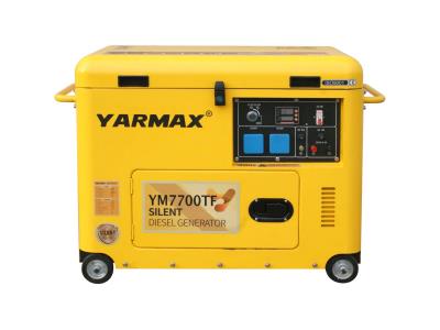 Yarmax 3KW, 5KW, 6KW, 7KW, 8KW Top-Open Silent Type Diesel Generator