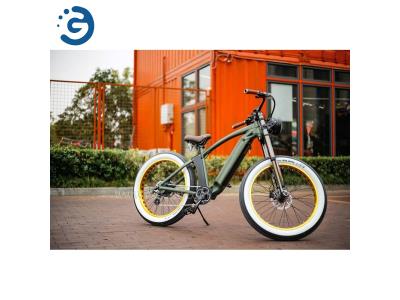 1000W 48V 21Ah Bench E-Bike Fat Tire Mountain Battery Bike For Adults