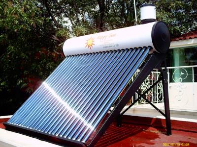 compact non pressure solar water heater with solar vacuum tubes