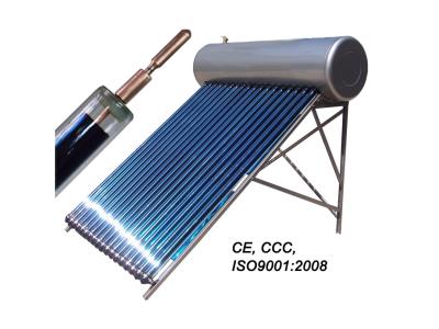 Compact high pressure solar water heater with heat pipe solar tubes