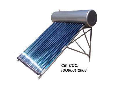 Compact high pressure solar water heater with heat pipe solar tubes