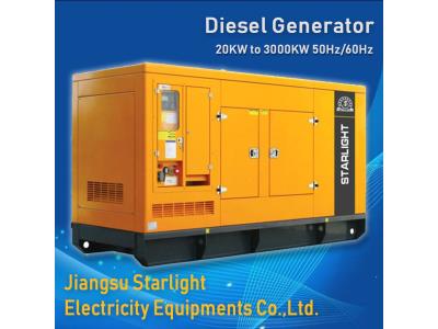 25kva~3125kva Silent Diesel Generator Set Approved CE ISO Certificate