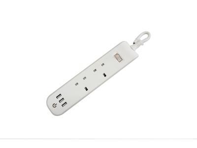 UK-style extension socket with 3USB(2.1A)