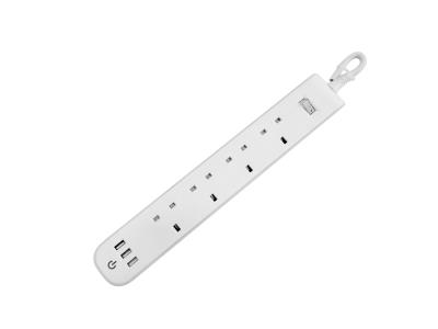 UK-style extension socket with 3USB(2.1A)