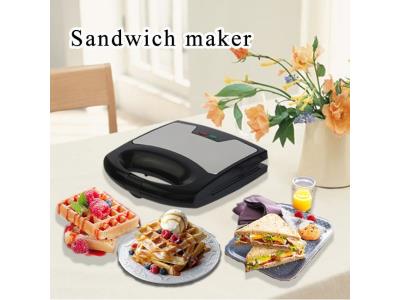 Cool touch non-stick square waffle maker plate