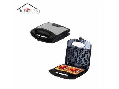  Cool touch non-stick square waffle maker plate