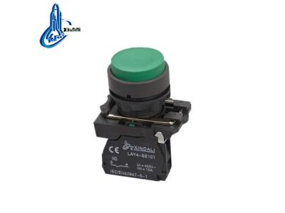 LAY4-EL31 plastic green convex head push button convex push button