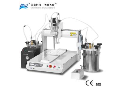 Benchtop dispensing robot for epoxy resin with automatic cleaning function