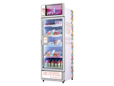 display show case,RFID intelligent vending commercial cooler