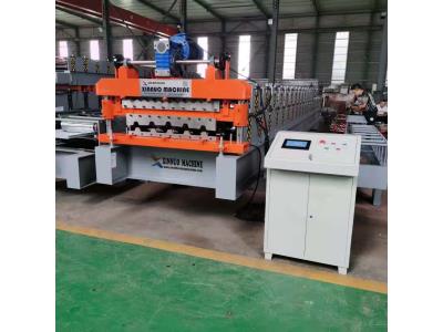 Double Layer Corrugated Metal Roofing Sheet Roll Forming Machine IBR Roofing panel double 