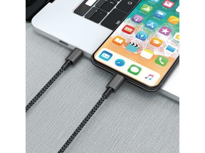 USB C to Lightning Cable, Nylon Braided Charging Syncing Cord Compatible with iPhone 12/12