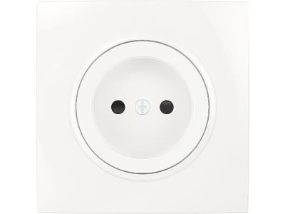 Socket-outlet 2P without earth single with shutter 