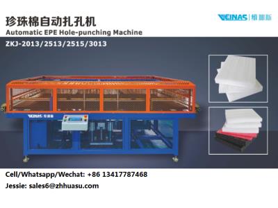 Veinas Automatic EPE Foam Hole Punching Machine, Expanded Polyethlene Foam Pricking Machin