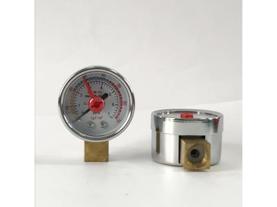 WESEN 40mm chrome plated case pressure gauge 7kg/cm3
