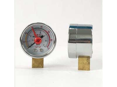 WESEN 40mm chrome plated case pressure gauge 7kg/cm3