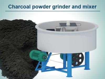 Charcoal powder grinding machine wheel grinder mixer