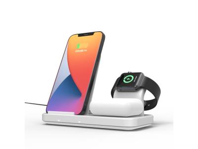 Factory OEM 3IN1 Wireless Charger Stand 15W Wireless Charging Holder for iPhone For Airpod