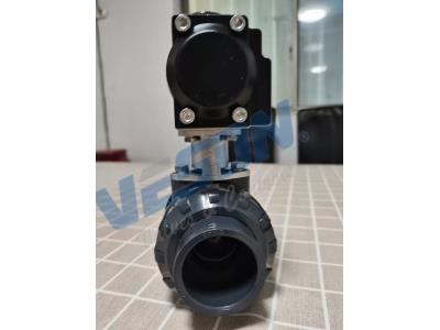 UPVC Pneumatic Ball Valve Pneumatic Pressure Control Valve actuated plastic valve valve ac