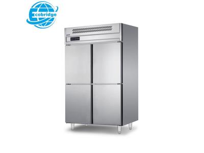 Direct Cooling Upright Kitchen Freezer Stainless Steel Six-Door Industrial Refrigerator