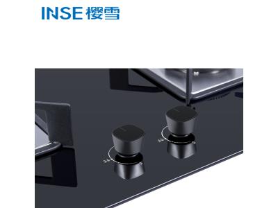 Black tempered glass cooktop 2 burners gas stove for built in gas hob JZY/T-Q2105(B)						