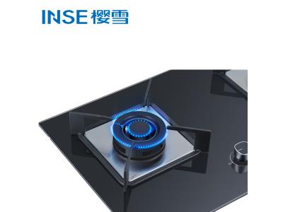 Black tempered glass cooktop 2 burners gas stove for built in gas hob JZY/T-Q2105(B)						