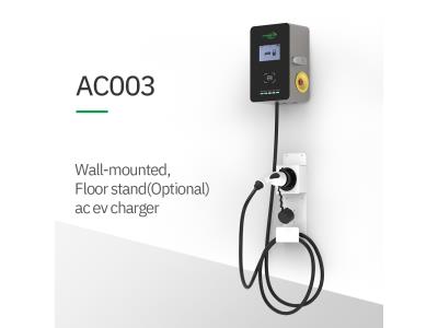 Manufacture 7/22/43 KW single output wall mounted commercial AC Ev Charger