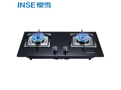 High Quality Black Glass Body Kitchen Gas Stove two Burner JZY/T/R-Q1812(B)