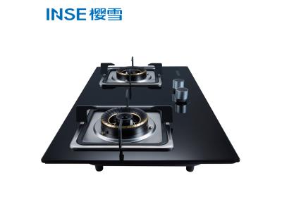 High Quality Black Glass Body Kitchen Gas Stove two Burner JZY/T/R-Q1812(B)