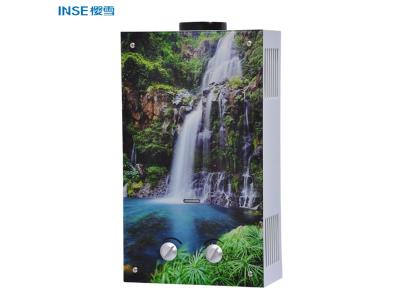 Customized glass panel instant gas water heater/Tankless gas geyser D1306