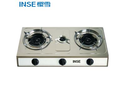 High Quality Modern Cooking Appliance Table 3 Burner INSE Gas Cooker/JZY/T-3-306