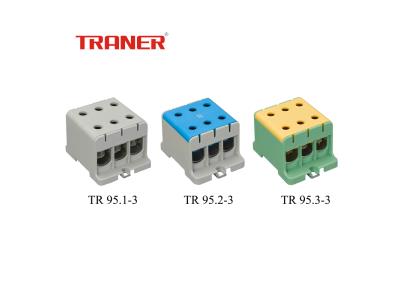 TR Series 95mm2 Aluminum/Copper Al/Cu Cable, Grey Universal Terminal Block