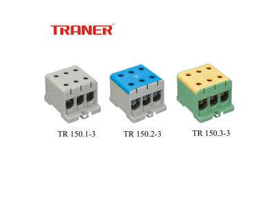 TR Series 150mm2 Aluminum/Copper Al/Cu Cable, Grey Universal Terminal Block