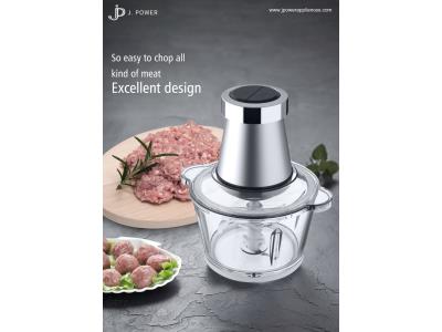 [Electric chopper   quick meat grinder 2 speeds stainless steel mincer food processor  