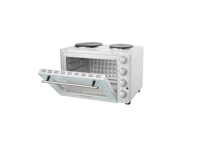 65Liters big size electric oven with 2 hotplates