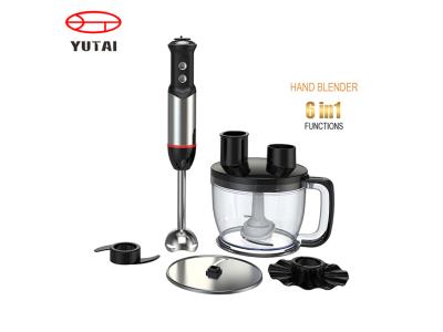 Electric Kitchen Stainless Steel Immersion Hand Blender with Chopper 