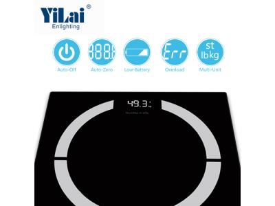 Yilai Bodyfat bluetooth bmi adult weighing scale body weight bathroom samrt scale with app