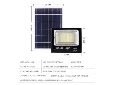 Sensor Warm White Led Flood Light Dc 150w Solar Panel Flood Light Outdoor Ip67