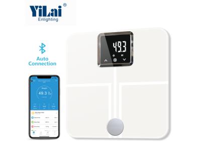 New arrivial 180kg smart LED display tempered glass digital weighing bluetooth body scale