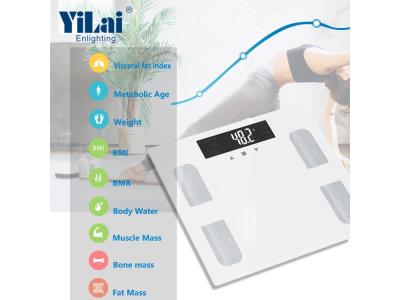 Digital weight scale with heart rate function 320*280mm big platform body fat scale 