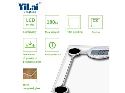 180kg transperant tap on body weighing scale