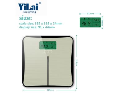 3 colors indicator body digital scale