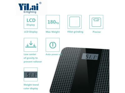 3 colors indicator body digital scale