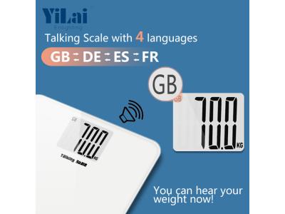 Talking voice big lcd display body weighing scale