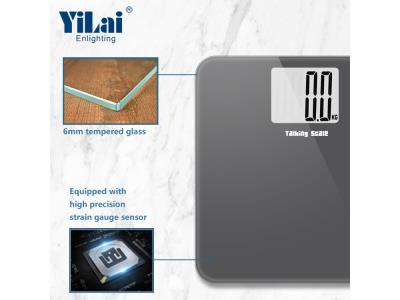 XLL big LCD display body weighing scale