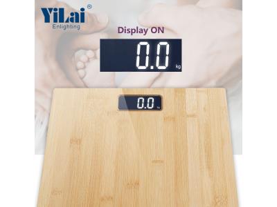 Natural bamboo 180kg body scale