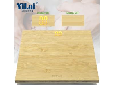 Natural bamboo LED 180kg body scale