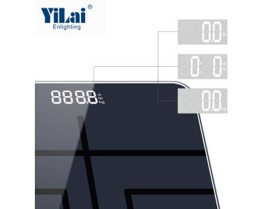 Yilai CE/RoHS approvel electronic  ITO tempered glass 180kg Smart Bluetooth scale