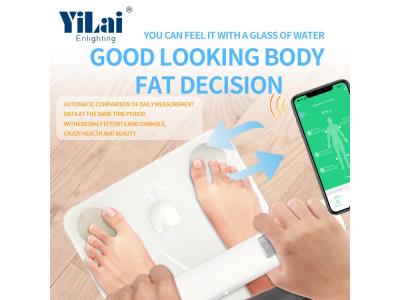 8 electrodes bluetooth boy fat scale180KG capacity  smart body fat scale with app